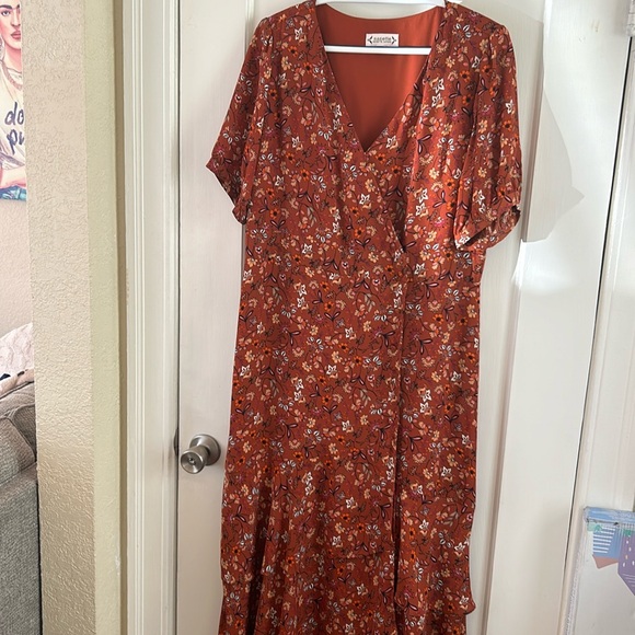 Nanette Lepore floral faux wrap dress - Picture 2 of 7